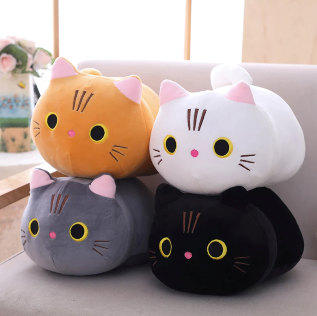 Soft Cat Plush Pillow
