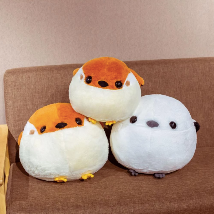 Fat Round Sparrow Plush Toy